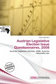 Austrian Legislative Election Issue Questionnaires, 2008