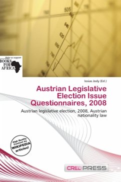 Austrian Legislative Election Issue Questionnaires, 2008