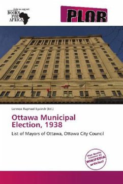 Cover Ottawa Municipal Election, 1938