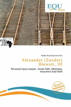 Cover Alexander (Zander) Blewett, III