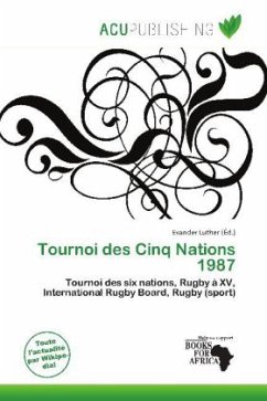 Cover Tournoi des Cinq Nations 1987
