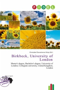Cover Birkbeck, University of London
