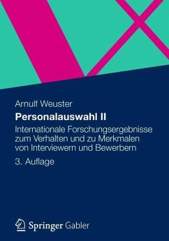 Personalauswahl II - Weuster, Arnulf