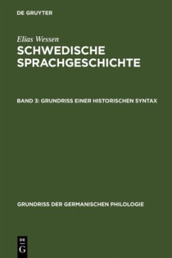 Grundriß einer historischen Syntax - Wessen, Elias