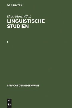 Linguistische Studien. 1