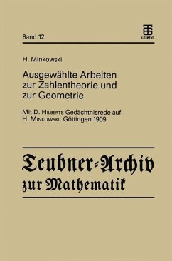 Ausgewählte Arbeiten zur Zahlentheorie und zur Geometrie - Minkowski, Hermann