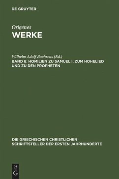 Homilien zu Samuel I, zum Hohelied und zu den Propheten - Origenes