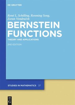 Bernstein Functions - Schilling, René L.;Song, Renming;Vondracek, Zoran