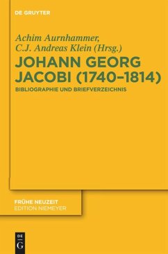 Johann Georg Jacobi (1740¿1814) - Aurnhammer, Achim;Klein, C.J. Andreas
