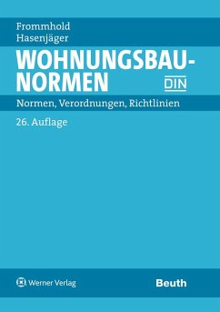 Wohnungsbau-Normen - Normen, Verordnungen, Richtlinien - Frommhold, Hanns; Hasenjäger, Siegfried