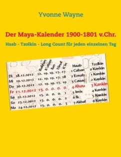 Der Maya-Kalender 1900-1801 v.Chr. - Wayne, Yvonne