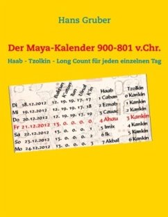 Der Maya-Kalender 900-801 v.Chr. - Gruber, Hans