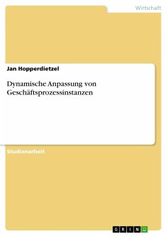 Dynamische Anpassung von Geschäftsprozessinstanzen - Hopperdietzel, Jan