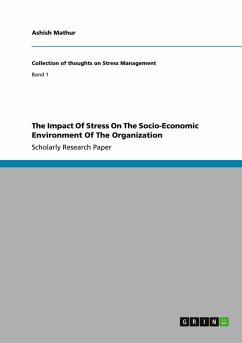 Cover The Impact Of Stress On The Socio-Economic Environment Of The Organization