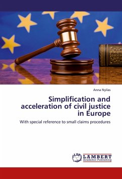 Cover Simplification and acceleration of civil justice in Europe