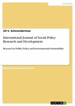 International Journal of Social Policy Research and Development - Scheneiderman, Jill S.