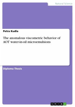 The anomalous viscometric behavior of AOT water-in-oil microemulsions - Kudla, Petra