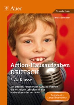 Action-Hausaufgaben Deutsch 3./4. Klasse - Sommer, Sandra