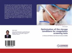 Optimization of the storage conditions for coagulation screening tests