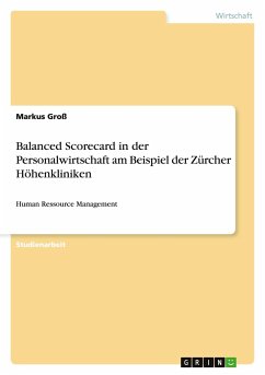 Balanced Scorecard in der Personalwirtschaft am Beispiel der Zürcher Höhenkliniken - Groß, Markus