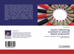 Factors influencing enrolment in external degree programme