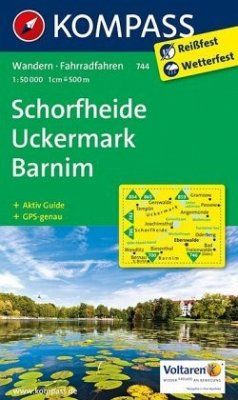 KOMPASS Wanderkarte Schorfheide - Uckermark - Barnim