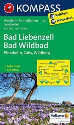 Kompass Karte Bad Liebenzell, Bad Wildbad