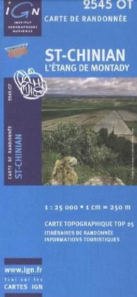 IGN Karte, Carte de randonnée (et plein air) St-Chinian, l' Étang de Montady IGN Karte, Carte de randonnée (et plein air) St-Chinian, l' Étang de Montady