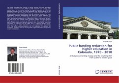 Public funding reduction for higher education in Colorado, 1970 - 2010