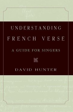 Understanding French Verse - Hunter, David