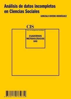 Análisis de datos incompletos en ciencias sociales - Rivero Rodríguez, Gonzalo