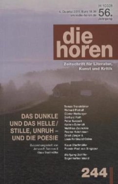 Cover Das Dunkle und das Helle / Stille, Unruh - und die Poesie / die horen Bd.244