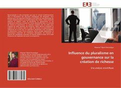 Influence du pluralisme en gouvernance sur la création de richesse - Tidjani-Dourodjaye, Moamar