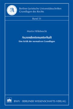 Aszendentenunterhalt - Hillebrecht, Martin