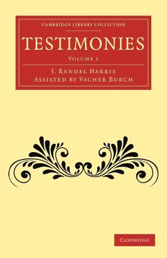 Testimonies - Burch, Vacher Rendel; Harris, J. Rendel