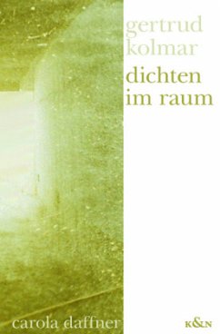 Cover Gertrud Kolmar: Dichten im Raum