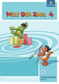 Cover Welt der Zahl 4 Arbeitsheft mit CD-ROM. Berlin, Brandenburg, Bremen, Mecklenburg-Vorpommern, Sachsen-Anhalt und Thüringen