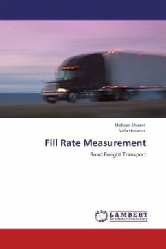 Fill Rate Measurement - Shirani, Mohsen;Hosseini, Vafa