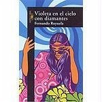 Violeta en el cielo con diamantes