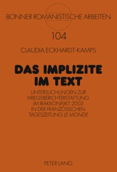 Das Implizite im Text - Eckhardt-Kamps, Claudia