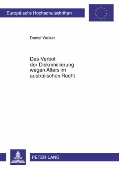 Cover Das Verbot der Diskriminierung wegen Alters im australischen Recht