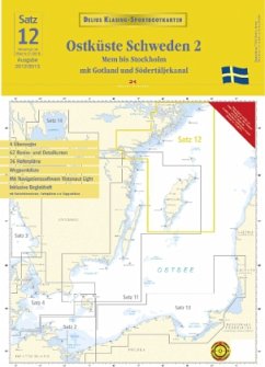 Delius Klasing-Sportbootkarten Ostküste Schweden, m. CD-ROM, Planokarte. Østkysten Sverige, m. CD-ROM. Tl.2