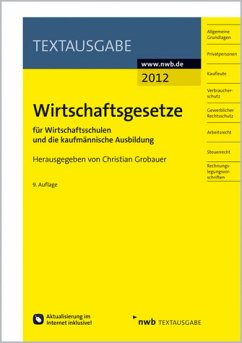 Cover Wirtschaftsgesetze für Wirtschaftsschulen und die kaufmännische Ausbildung