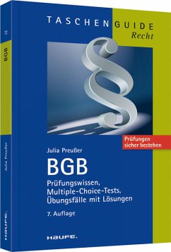 BGB Prüfungswissen, Multiple-Choice-Tests, Übungsfälle mit Lösungen - Preußer, Julia