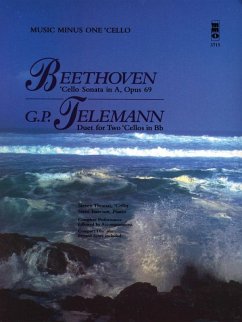 Music minus one Cello Sonata a major op.69 (Beethoven) and Duet bb major for 2 cellos (Telemann) Music minus one Cello Sonata a major op.69 (Beethoven) and Duet bb major for 2 cellos (Telemann)