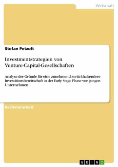 Investmentstrategien von Venture-Capital-Gesellschaften - Petzolt, Stefan
