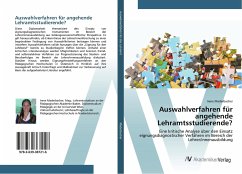 Cover Auswahlverfahren für angehende Lehramtsstudierende?