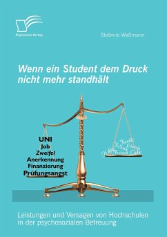 Wenn ein Student dem Druck nicht mehr standhält: Leistungen und Versagen von Hochschulen in der psychosozialen Betreuung - Waßmann, Stefanie