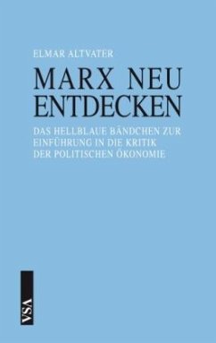 Marx neu entdecken - Altvater, Elmar