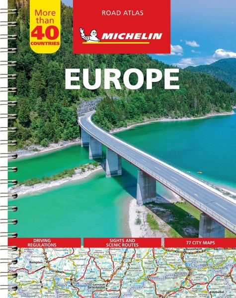 Michelin Straßenatlas Europa mit Spiralbindung; Michelin Atlas routier